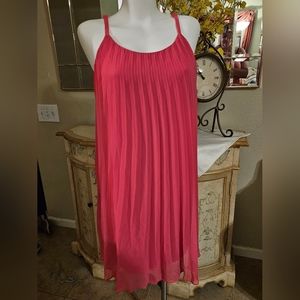 Charming Charlie Chic Pleated Slip Dress